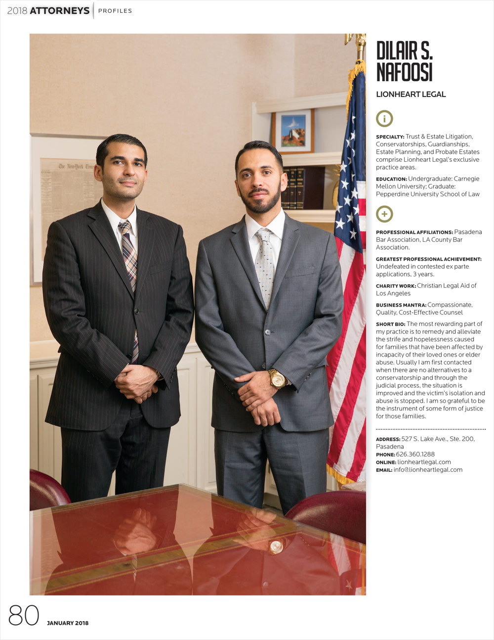 Top Attorney Pasadena Magazine
